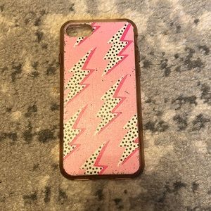 Pink Lightning Bolt Phone Case for iPhone SE